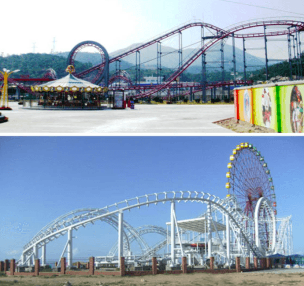 Three ring Roller coaster